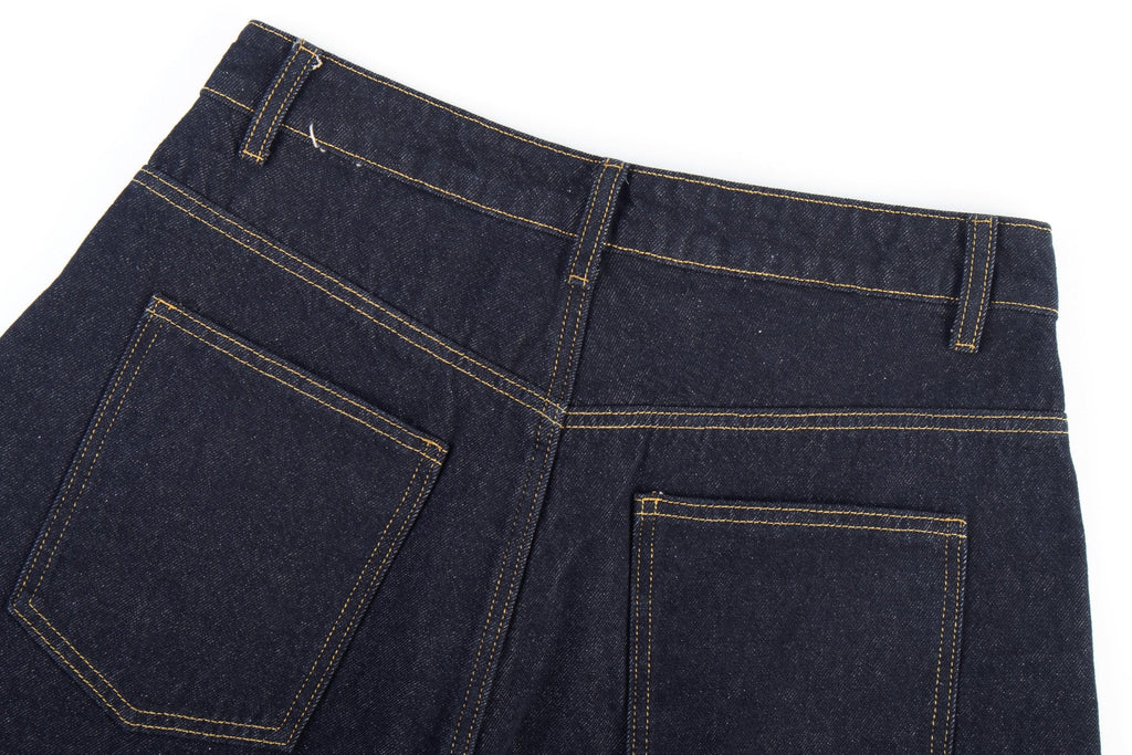 Omirad Distressed Flame Stitch Baggy Jeans