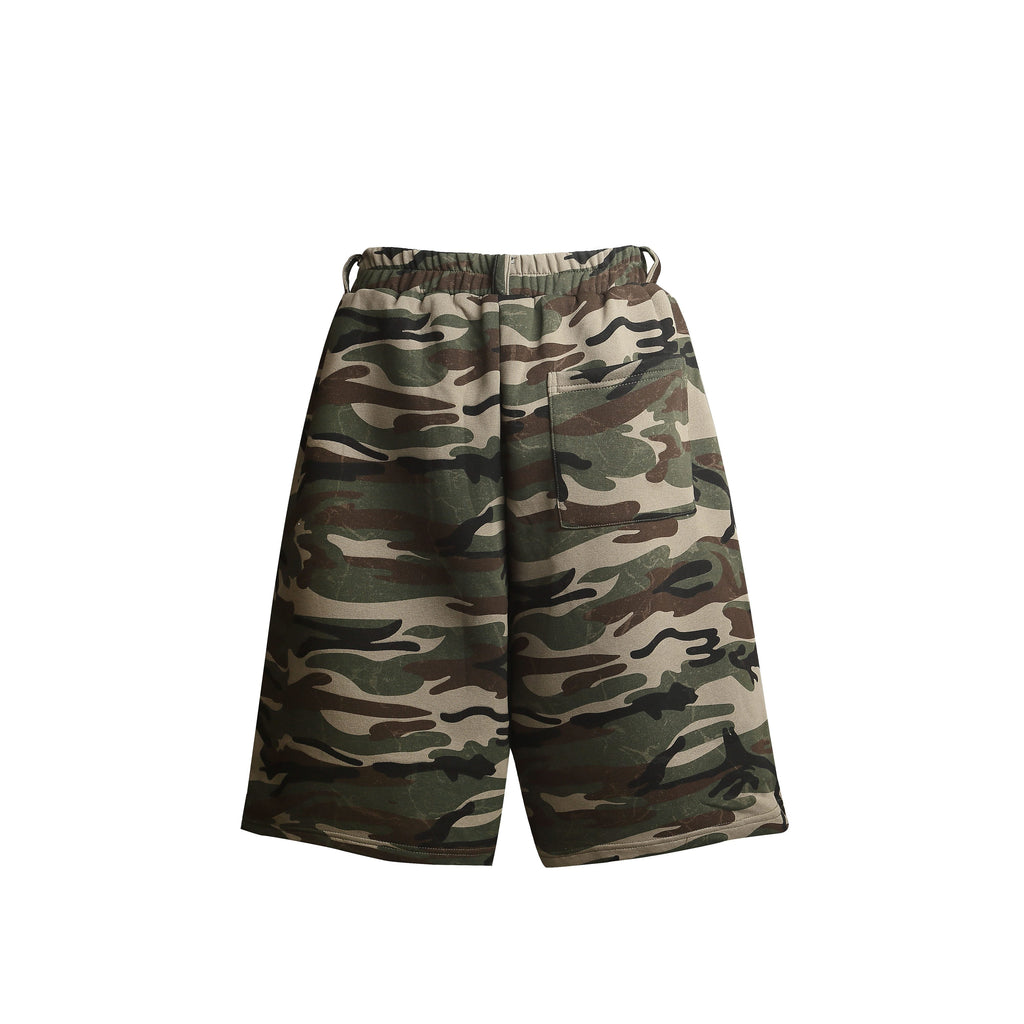 Omirad Camo Print Loose Shorts
