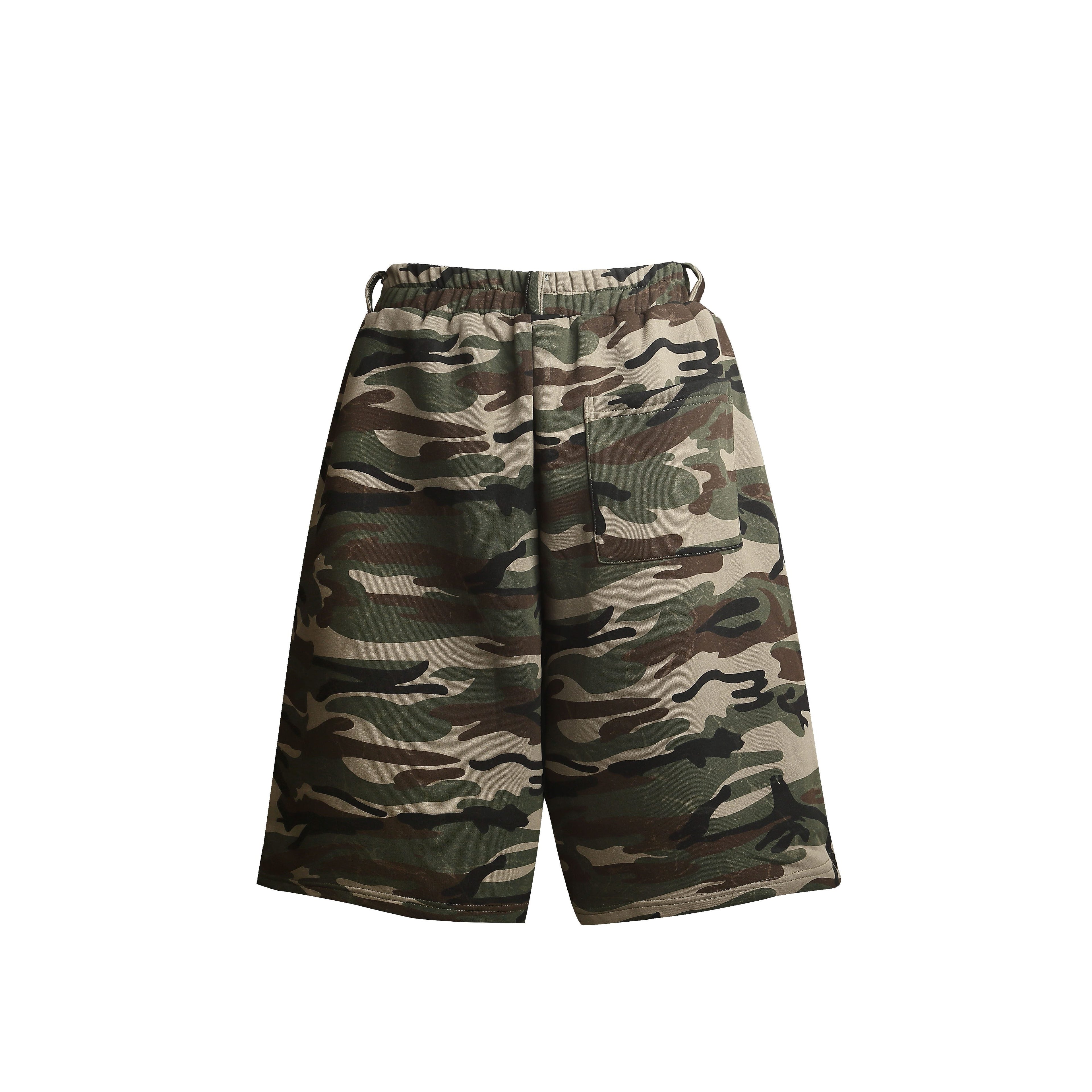 Omirad Camo Print Loose Shorts