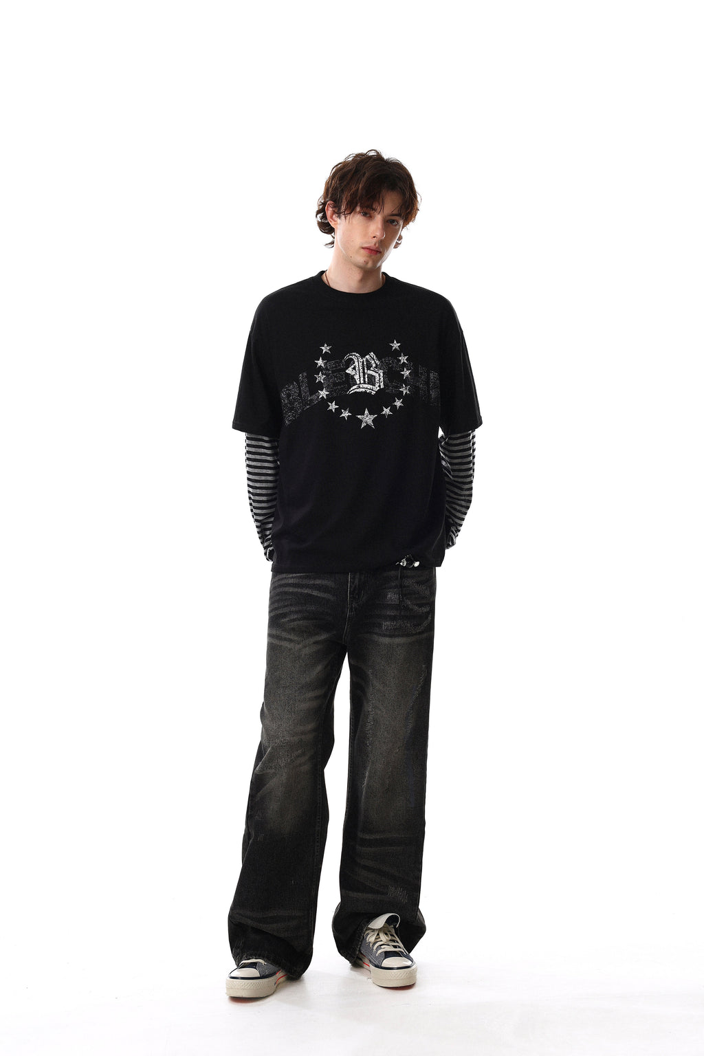 Omirad Layered Graphic Long Sleeve Tee