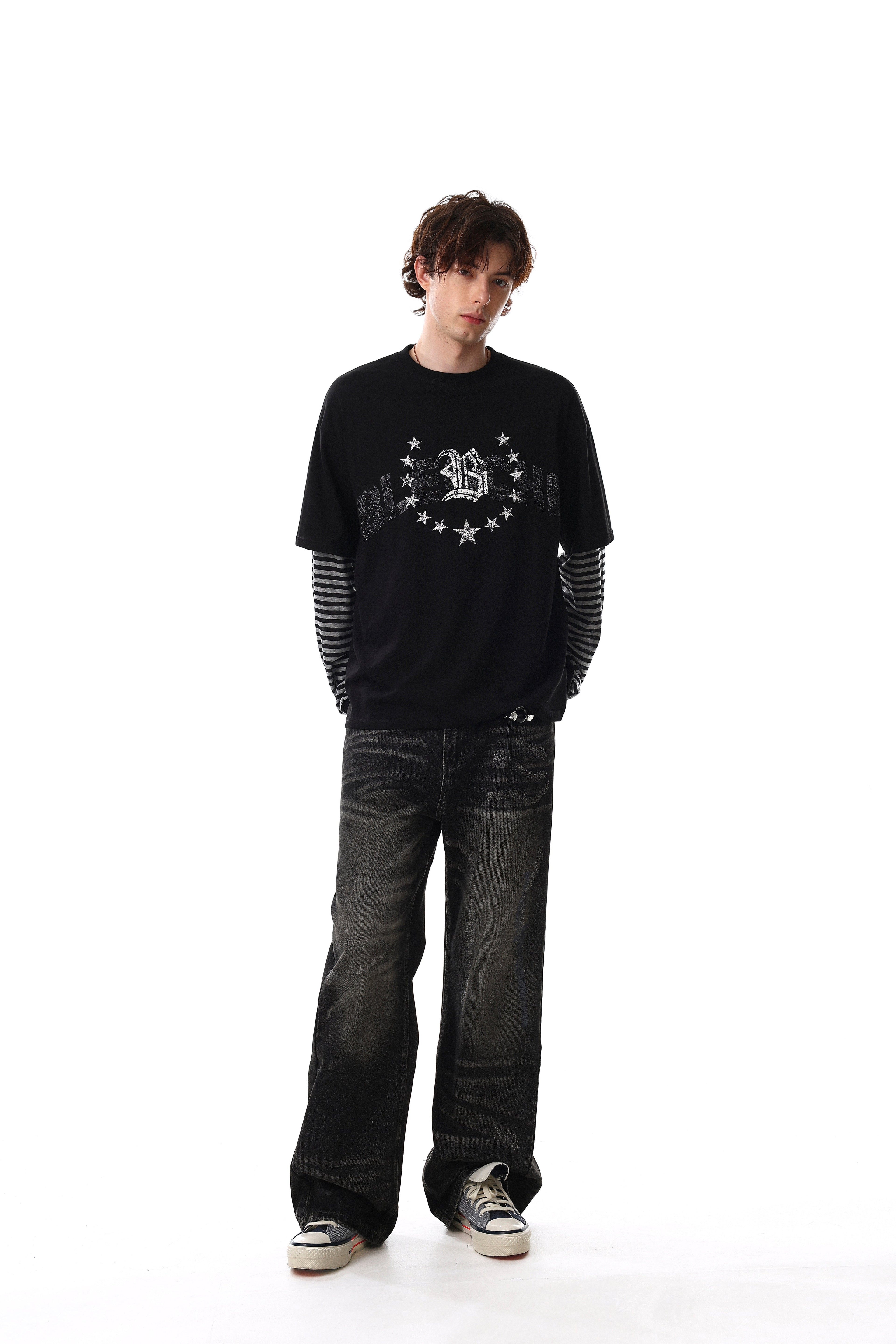 Omirad Layered Graphic Long Sleeve Tee