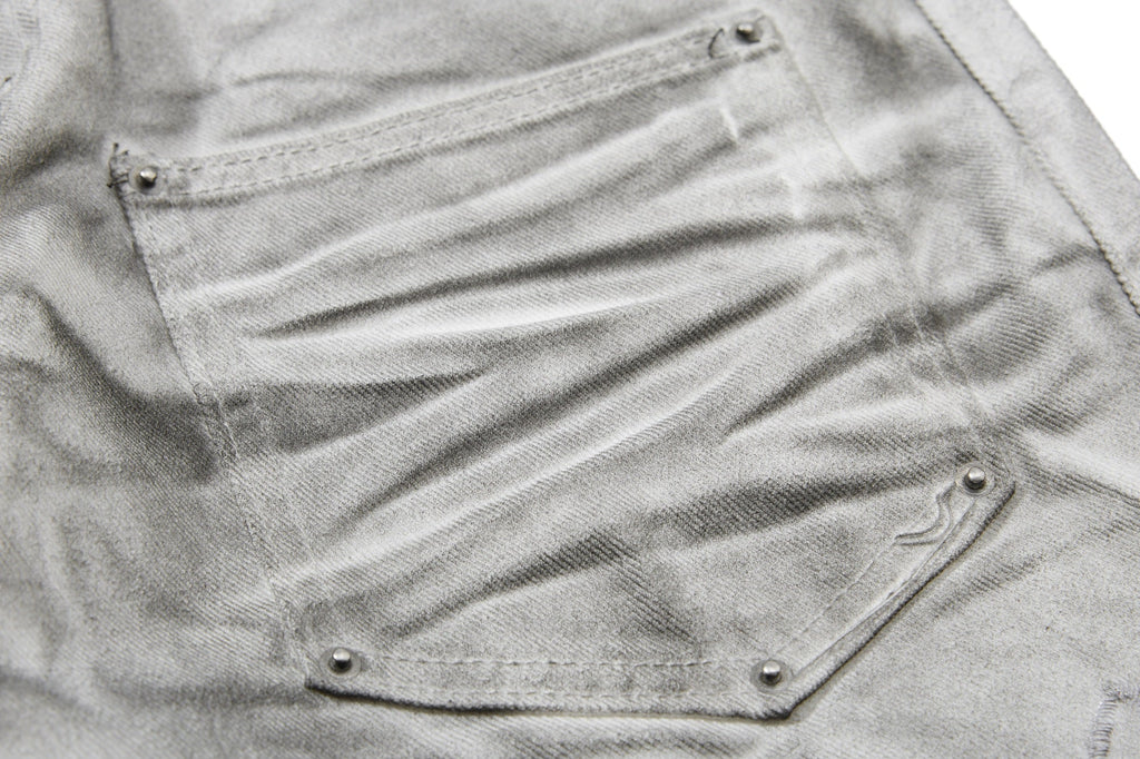 Omirad Washed Utility Flare Denim Jeans