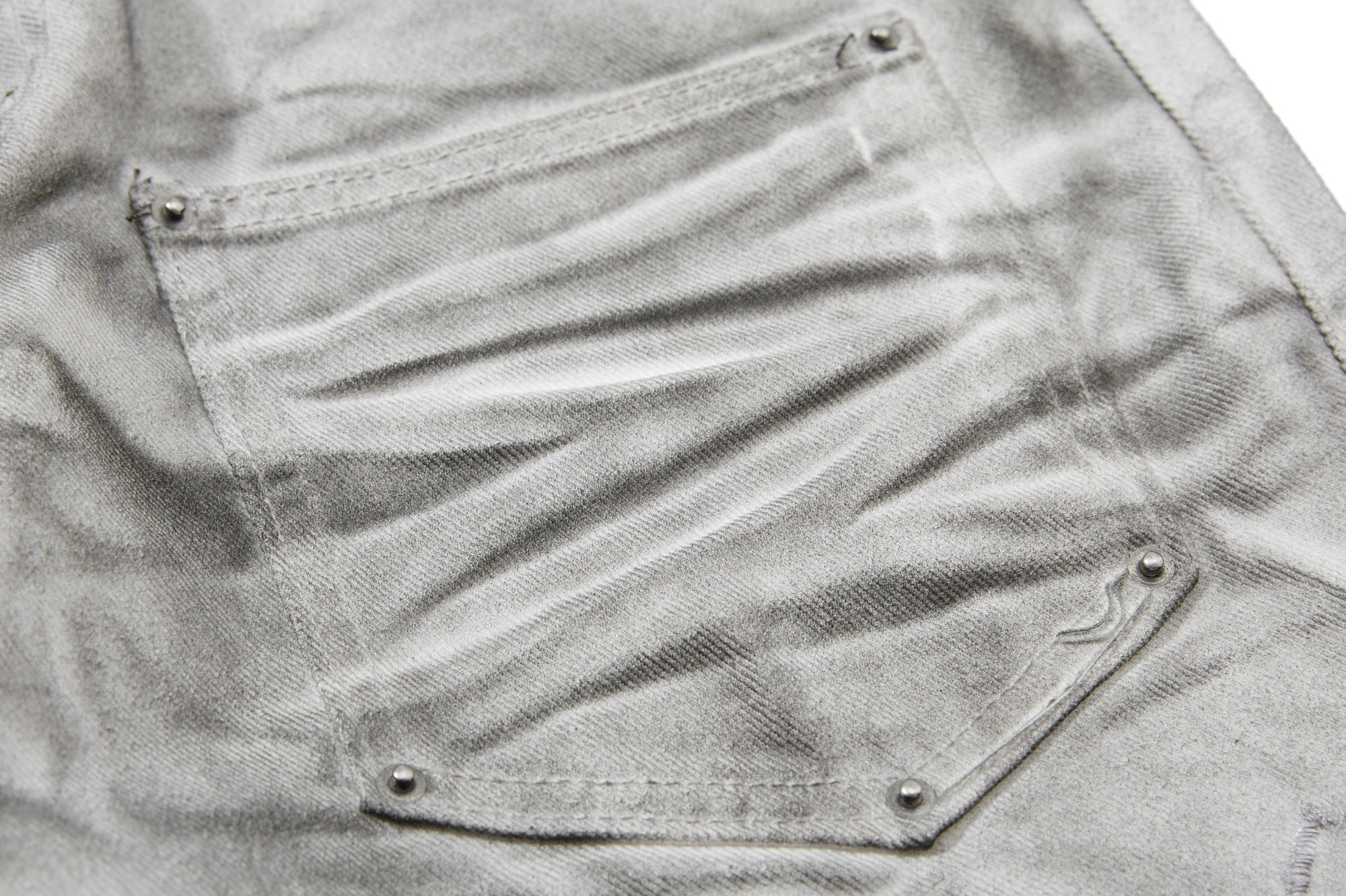 Omirad Washed Utility Flare Denim Jeans