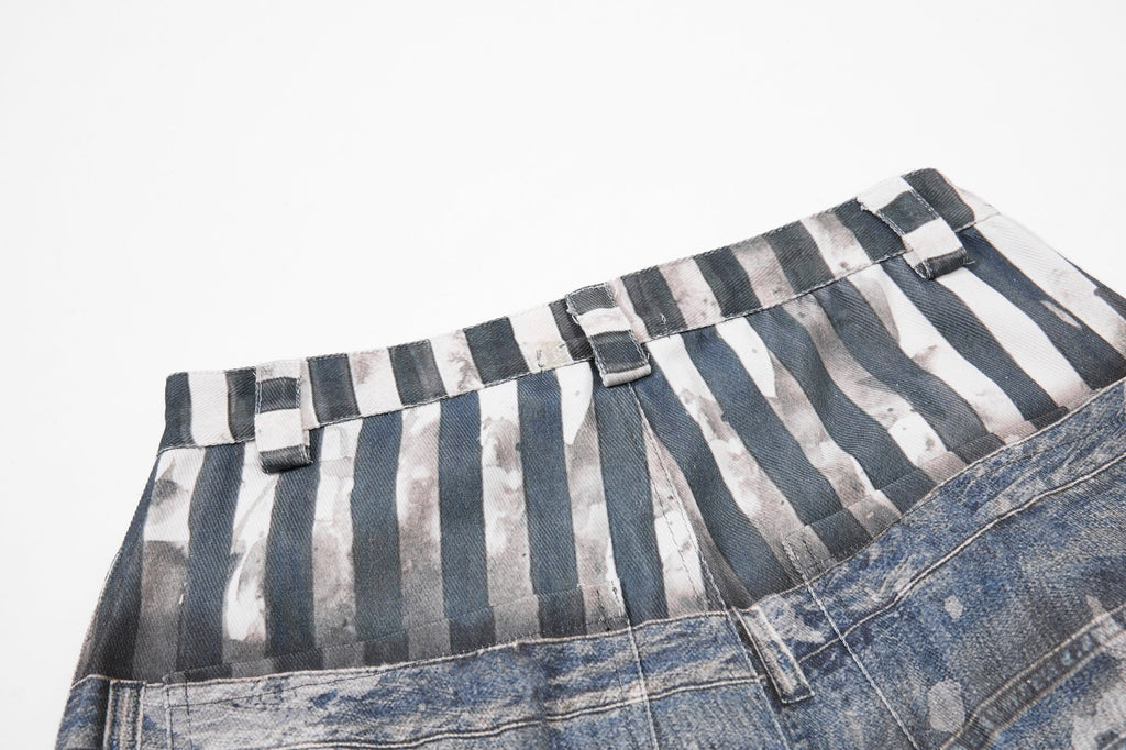 Omirad Layered Star Print Balloon Jeans