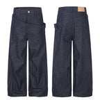 Omirad Layered Waist Wide-Leg Jeans