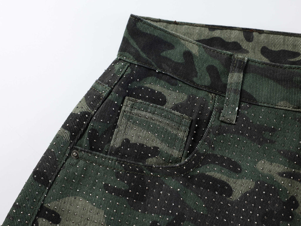 Omirad Camouflage Wide-Leg Jeans