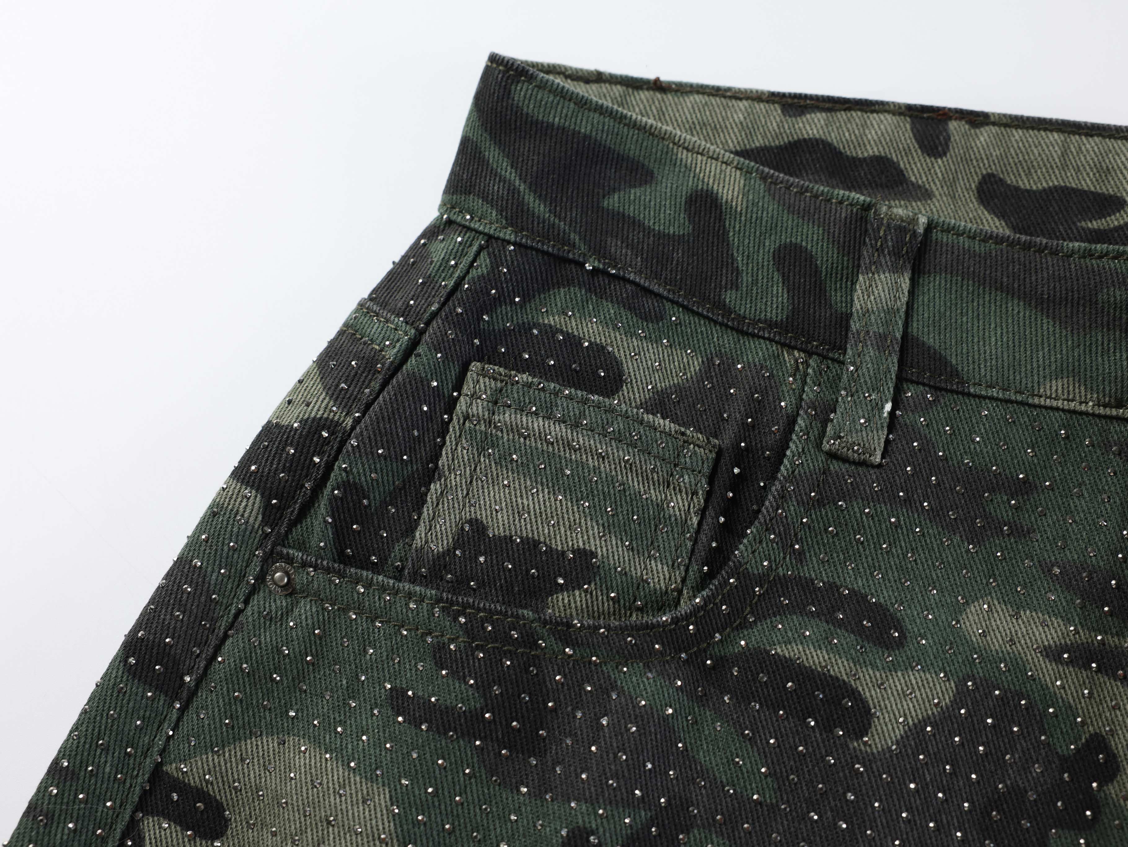 Omirad Camouflage Wide-Leg Jeans