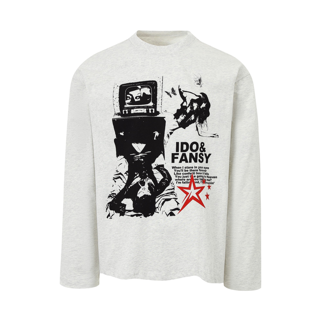 Omirad Graphic Collage Long-Sleeve Tee