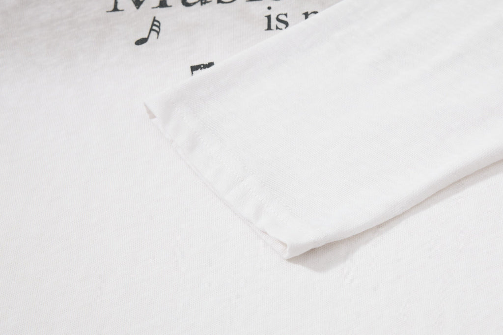 Omirad Vintage Music Graphic Long Sleeve Tee