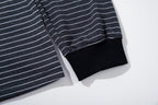 Omirad Striped Graphic Long Sleeve Tee