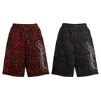 Omirad Leopard Print Loose Shorts