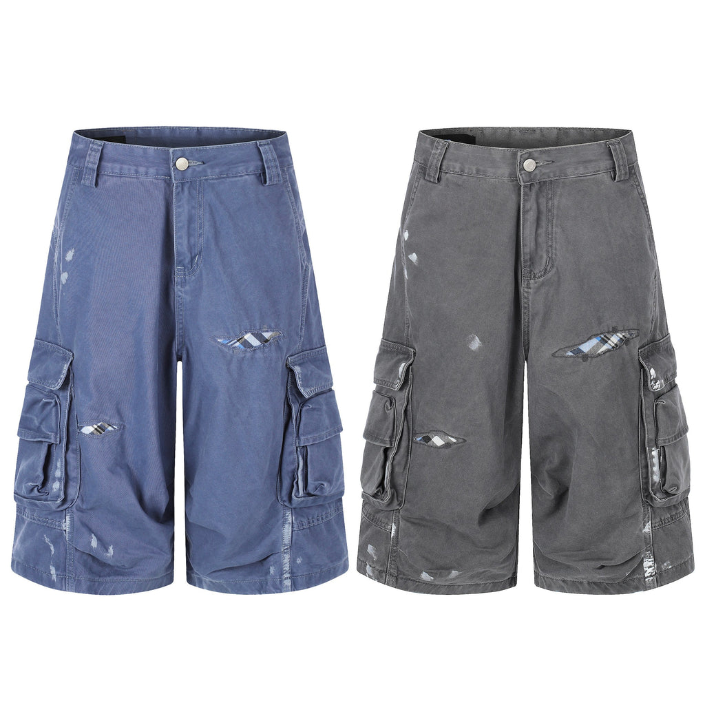 Omirad Distressed Utility Cargo Shorts