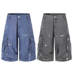 Omirad Distressed Utility Cargo Shorts