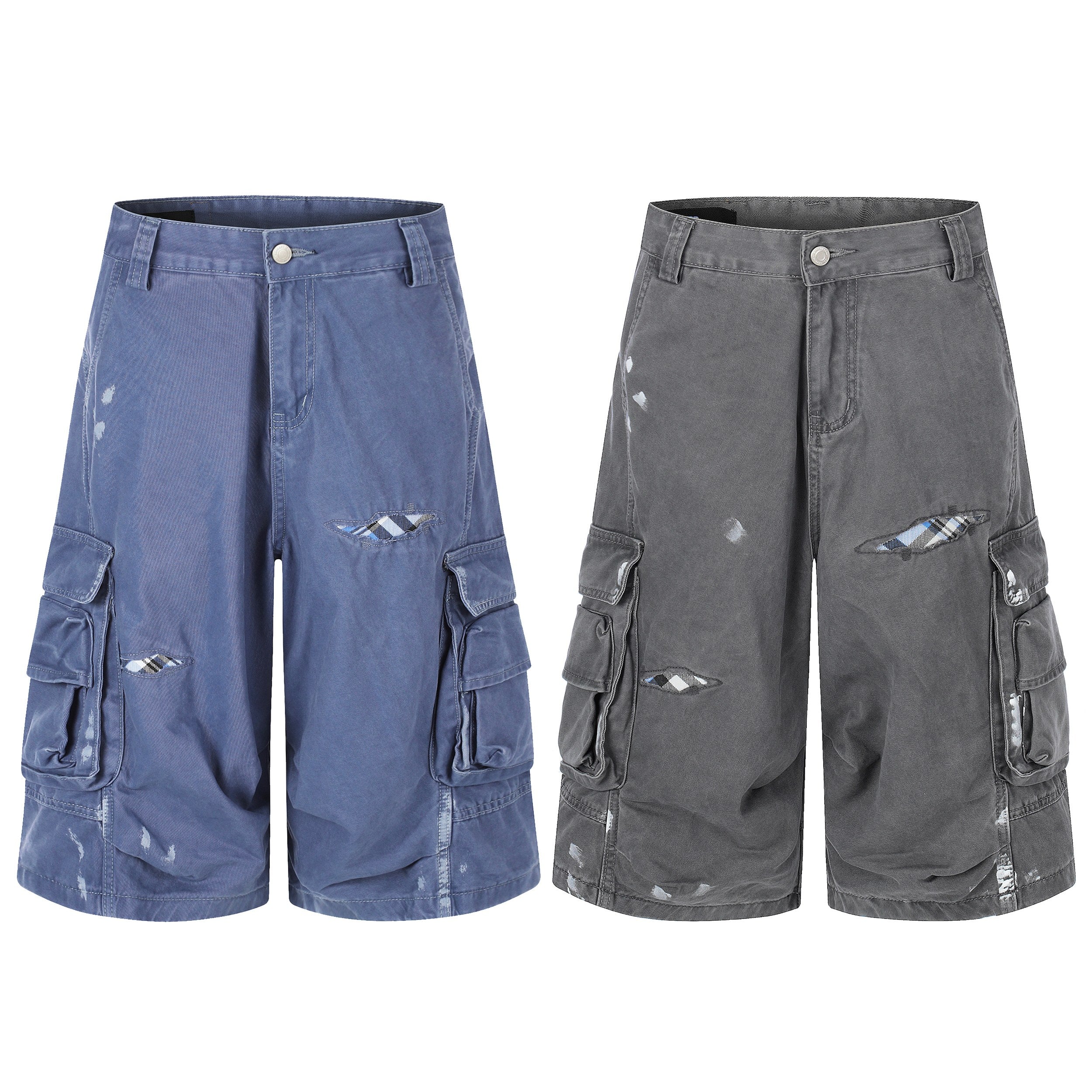 Omirad Distressed Utility Cargo Shorts