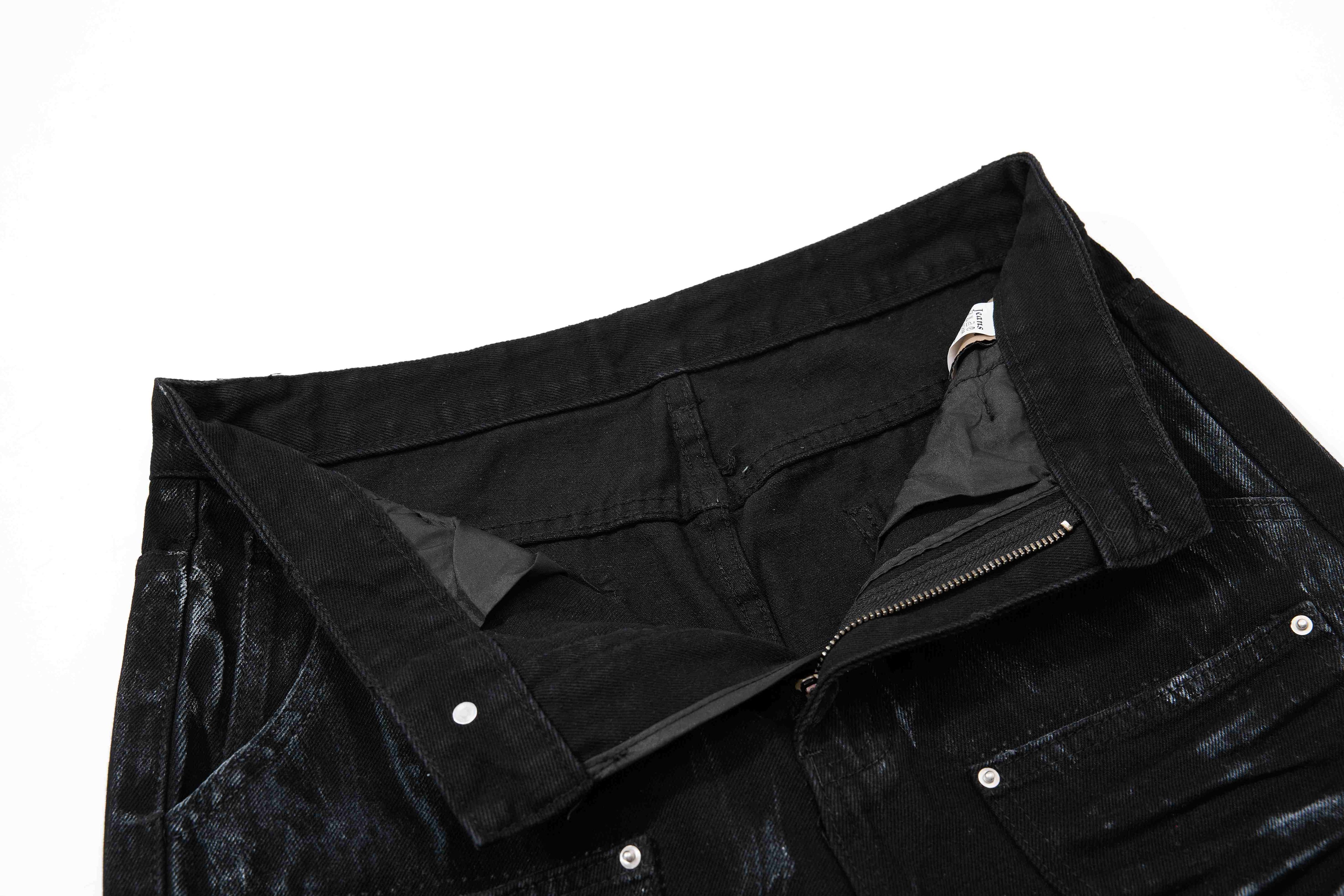 Omirad Washed Utility Flare Denim Jeans