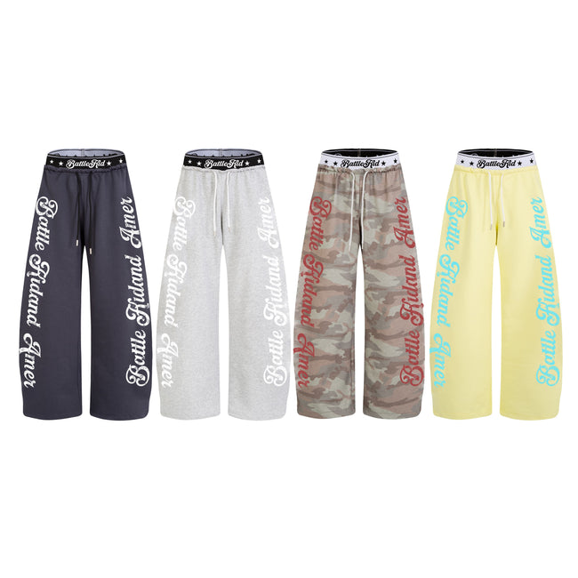 Omirad Script Logo Wide-Leg Sweatpants Hover Image
