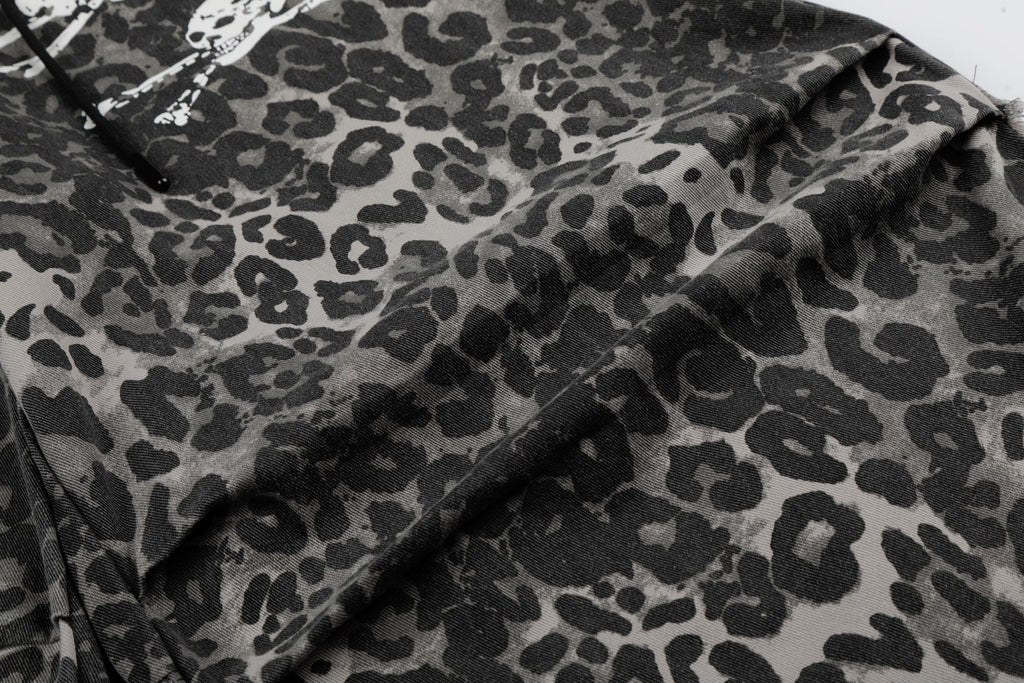 Omirad Leopard Patchwork Wide-Leg Pants