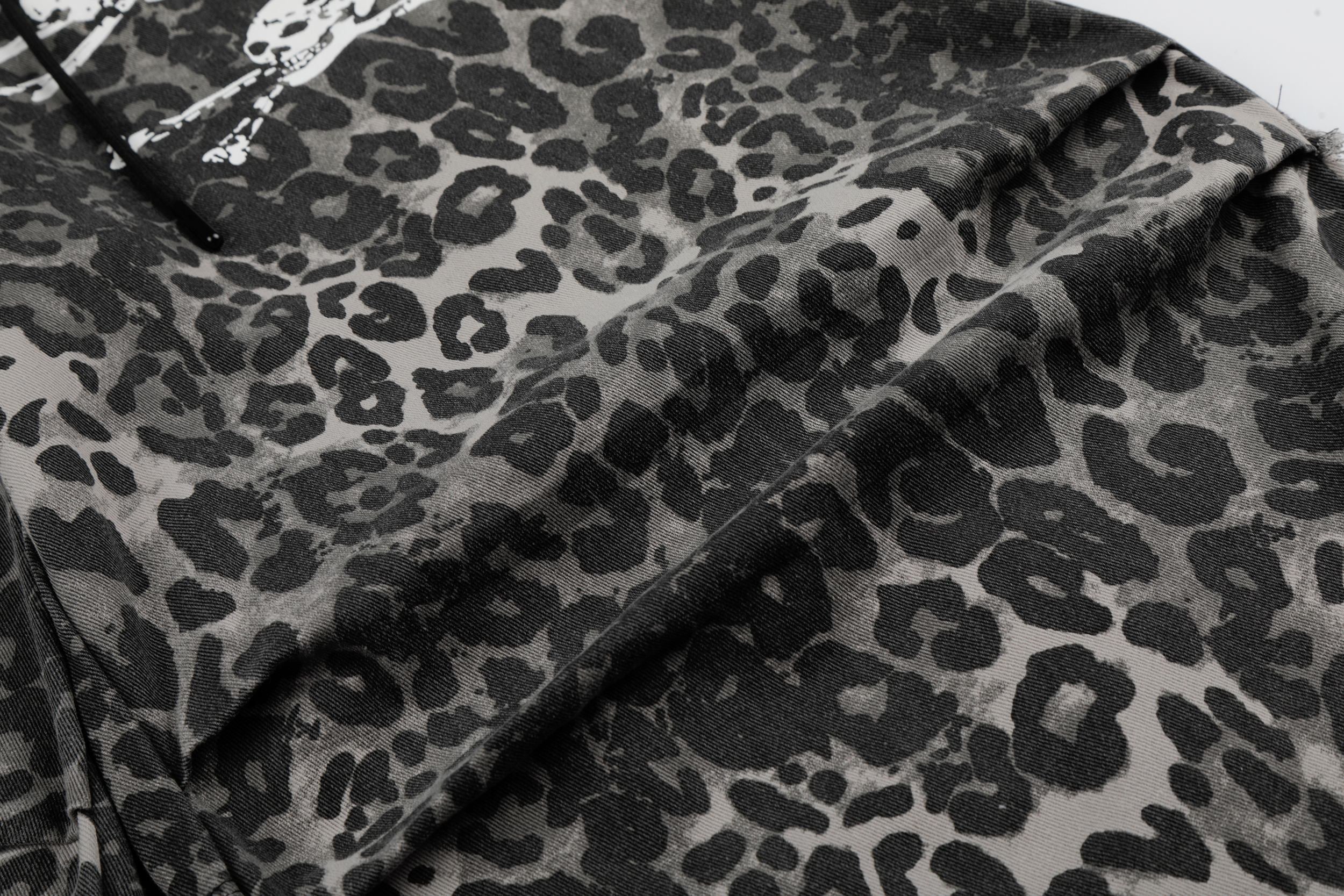 Omirad Leopard Patchwork Wide-Leg Pants
