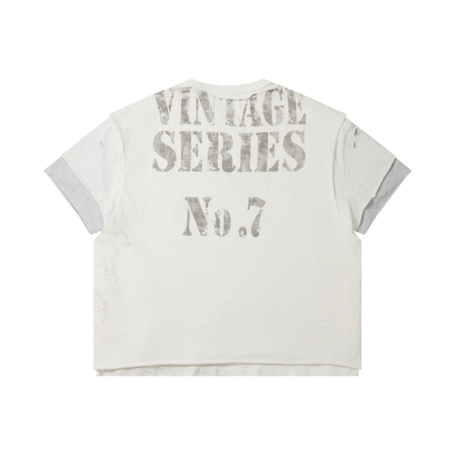 Omirad Layered Distressed Graphic Tee Main Image