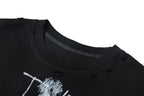 Omirad Distressed Graphic Long Sleeve Tee
