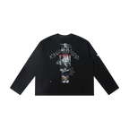 Omirad Distressed Graphic Long Sleeve Tee