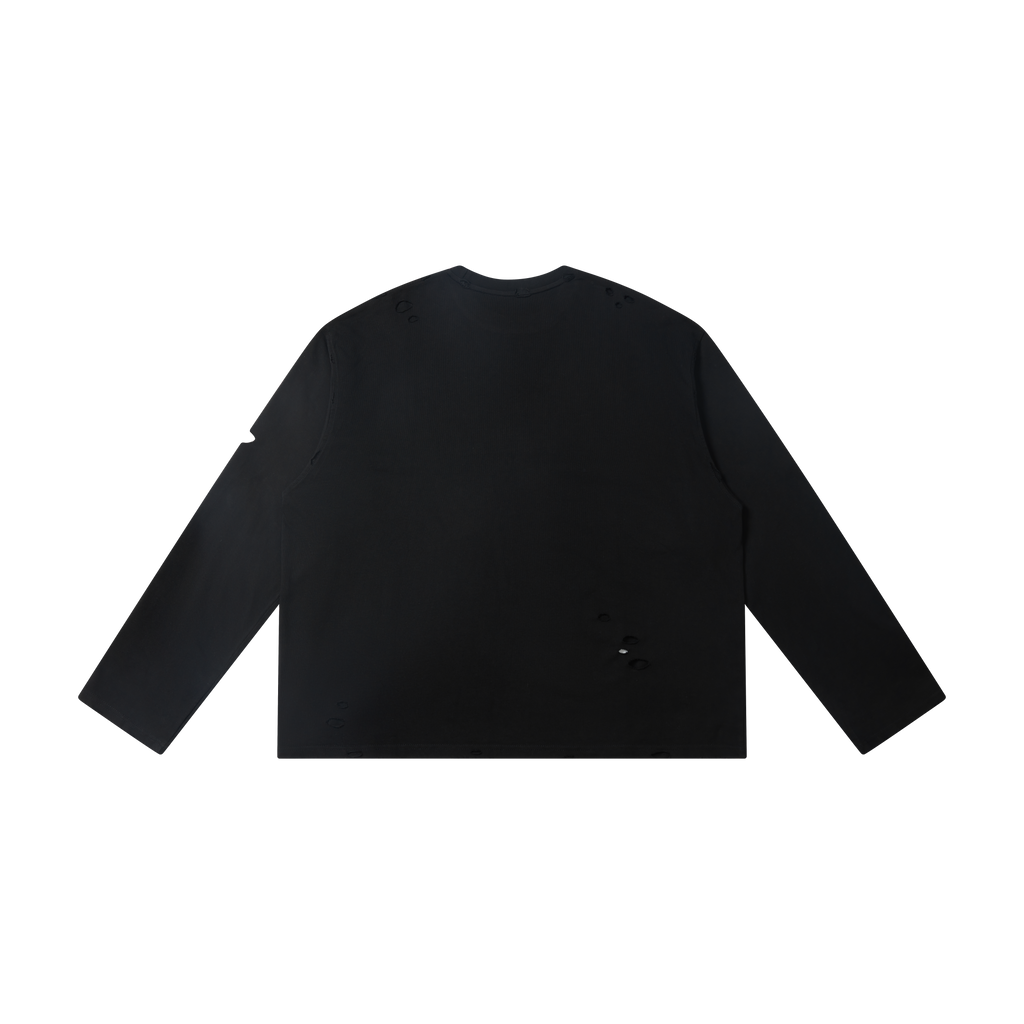 Omirad Distressed Graphic Long Sleeve Tee