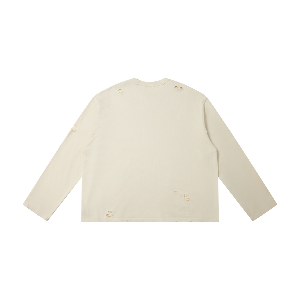 Omirad Distressed Graphic Long Sleeve Tee