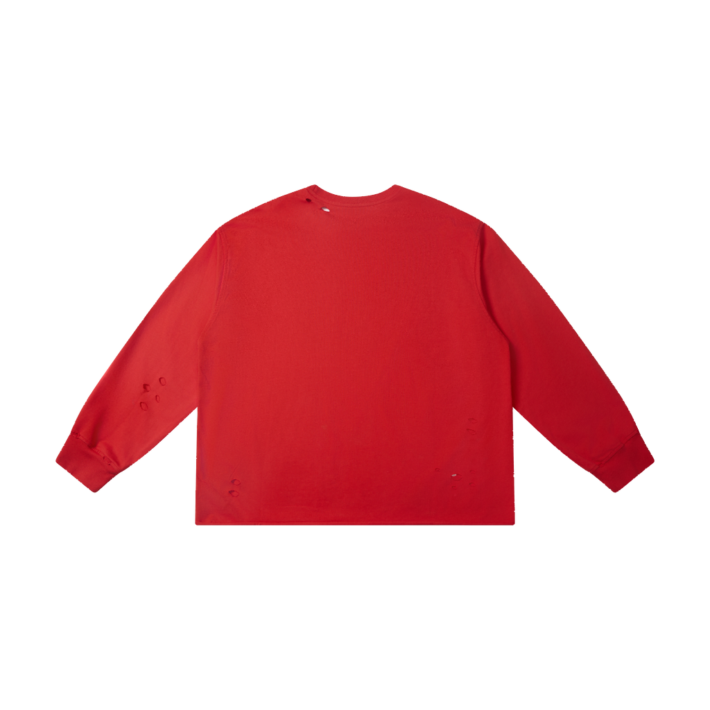 Omirad Distressed NYC Graphic Long Sleeve Tee