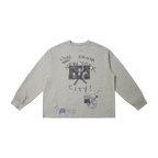Omirad Distressed NYC Graphic Long Sleeve Tee