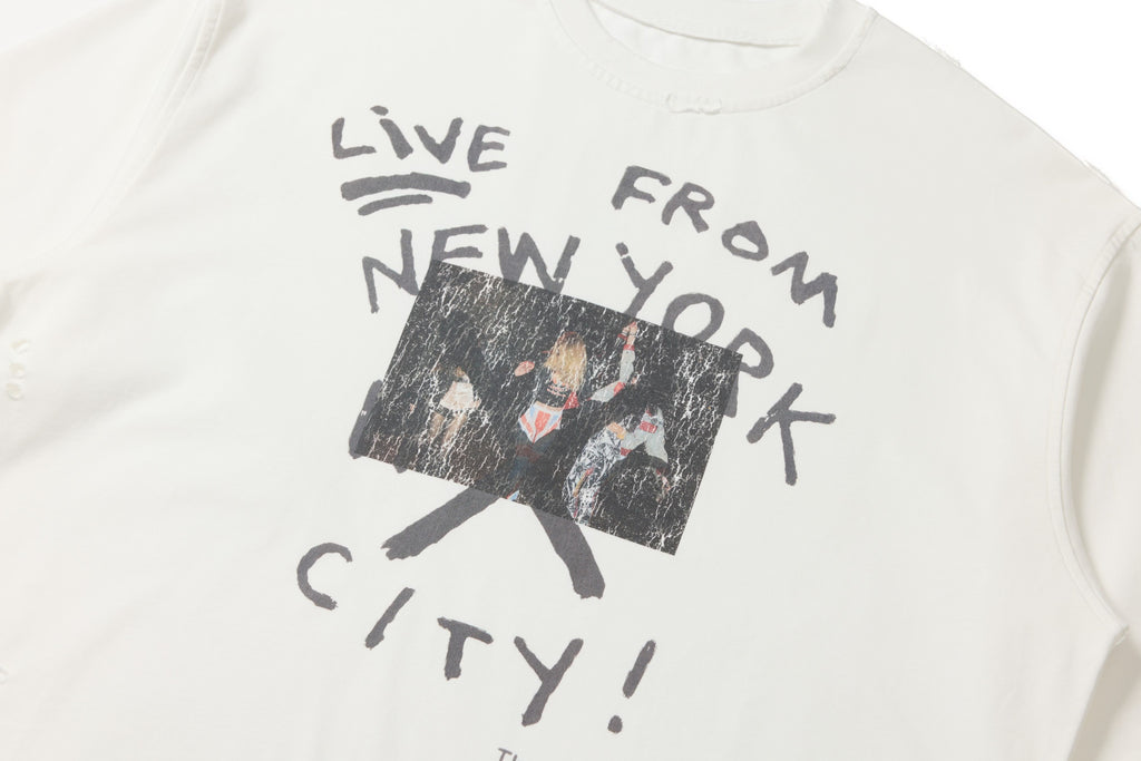 Omirad Distressed NYC Graphic Long Sleeve Tee