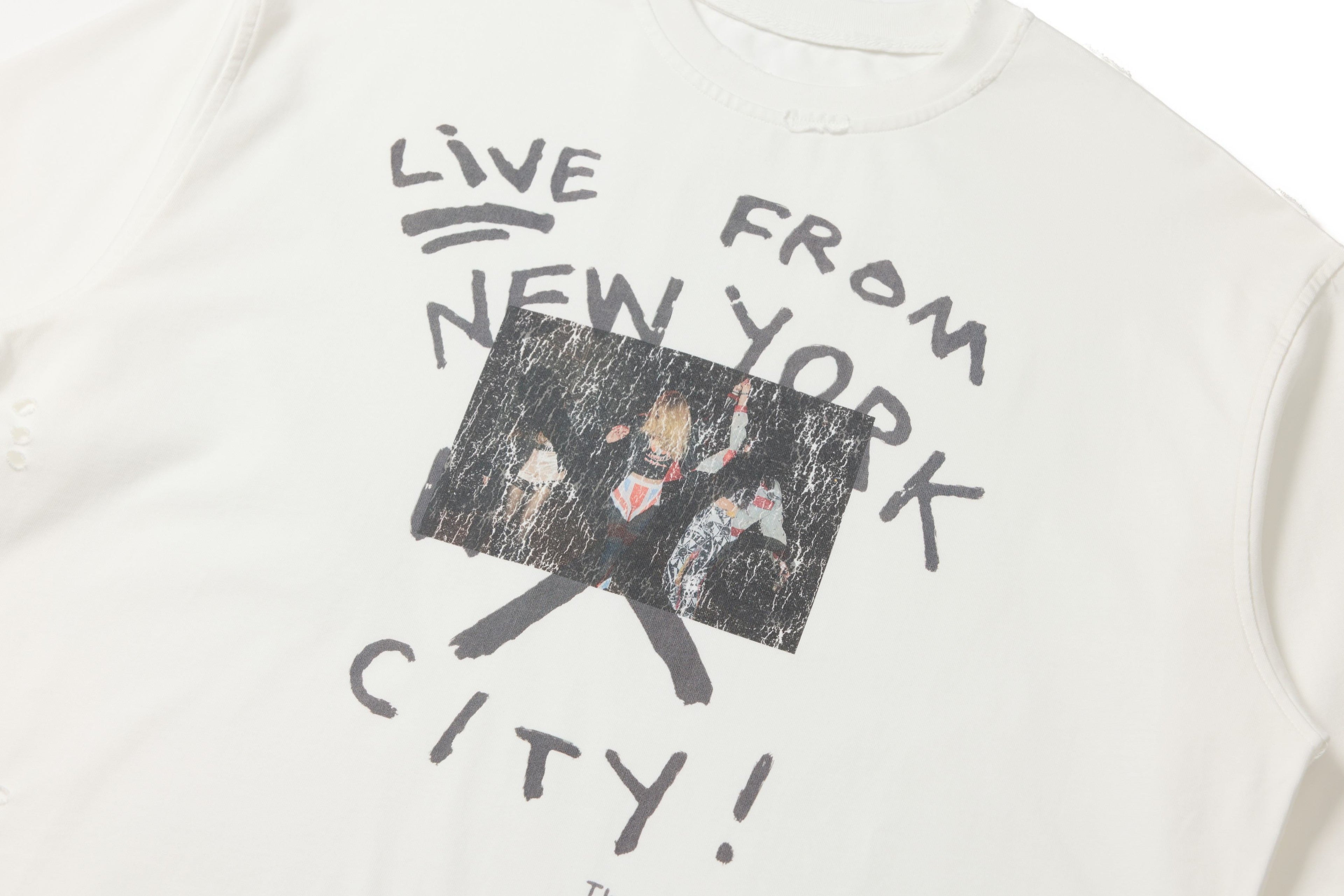 Omirad Distressed NYC Graphic Long Sleeve Tee