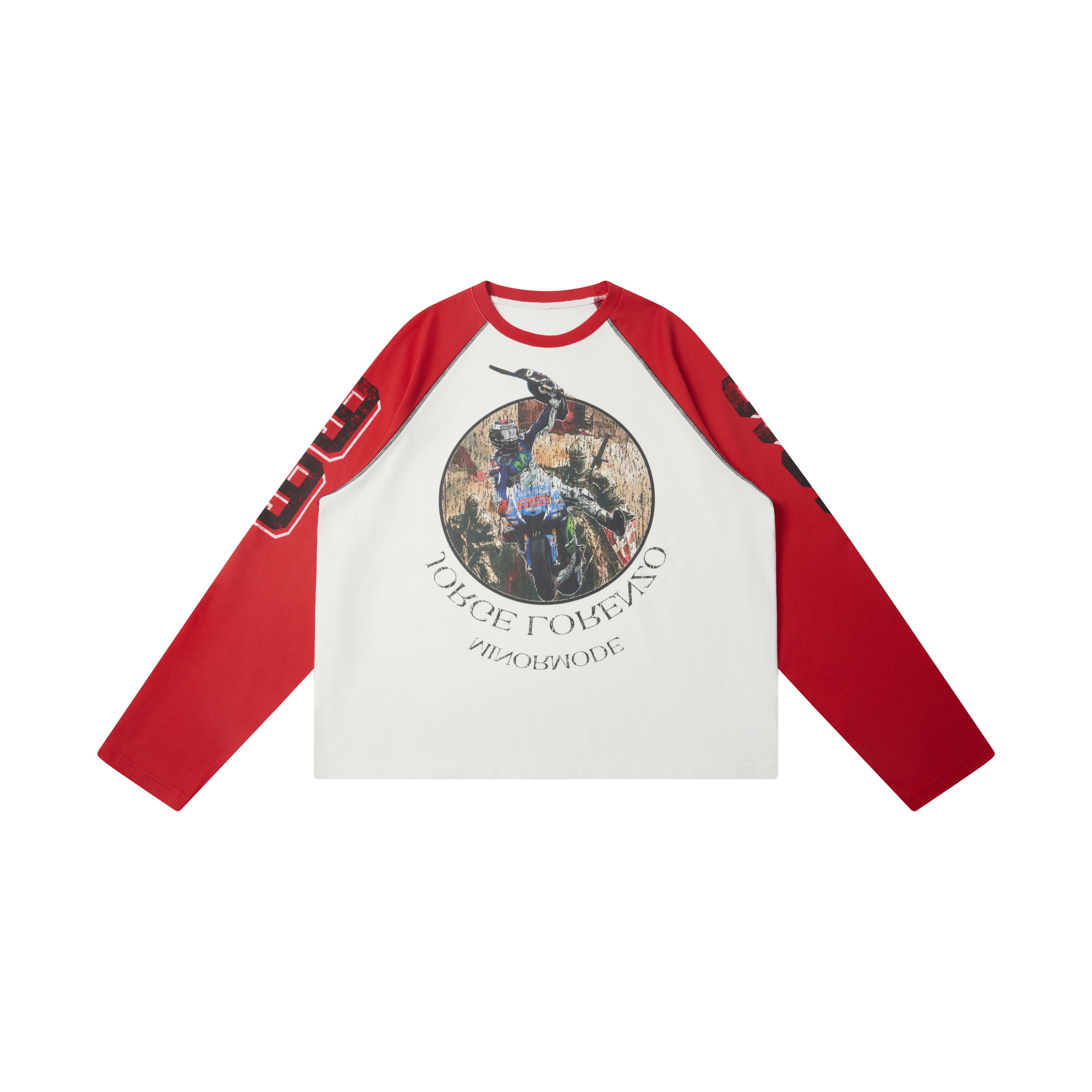 Omirad Moto Racing Raglan Long Sleeve Tee
