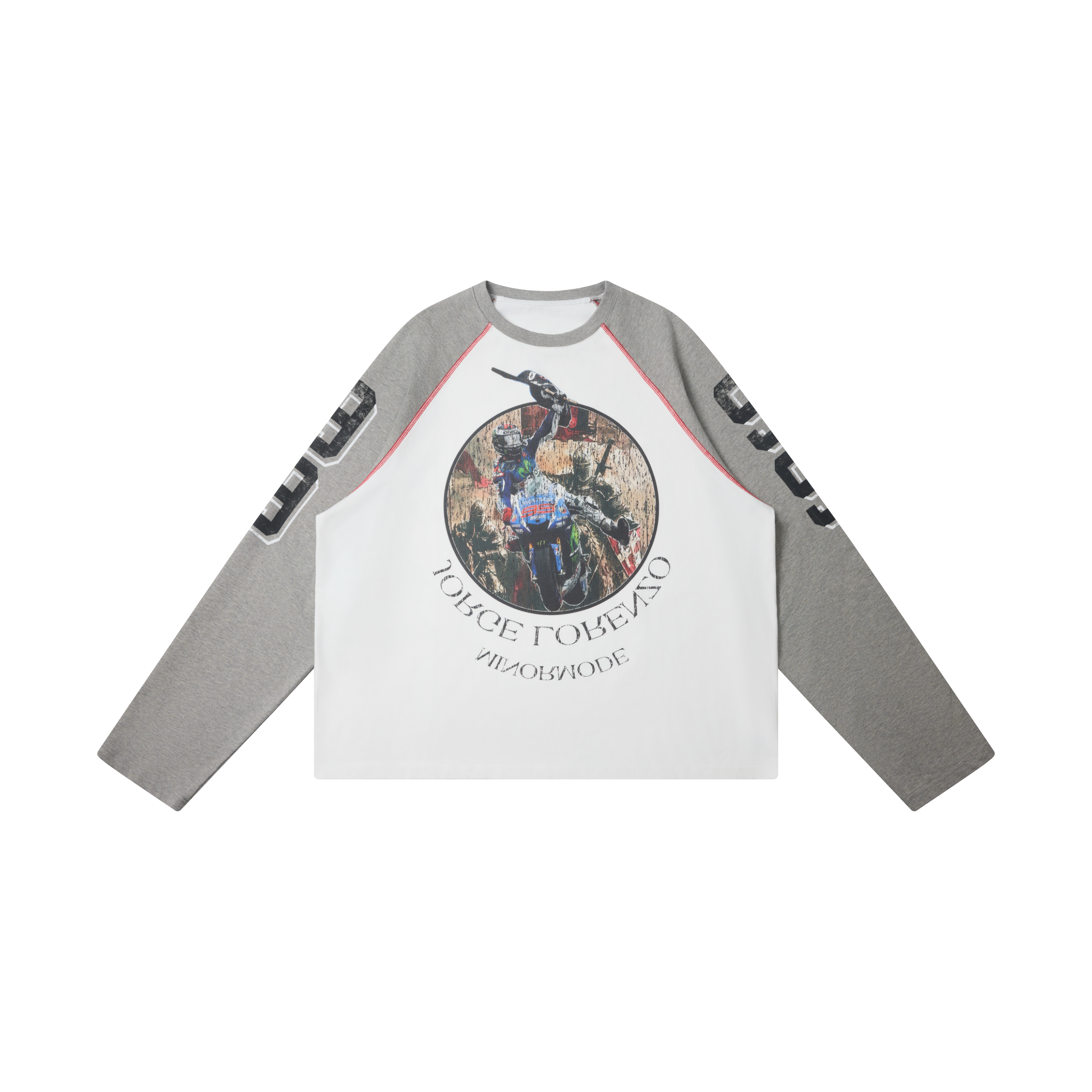 Omirad Moto Racing Raglan Long Sleeve Tee
