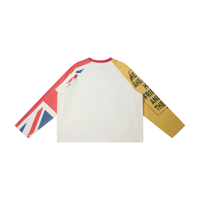 Omirad Contrast Raglan Graphic Long Sleeve Tee Main Image