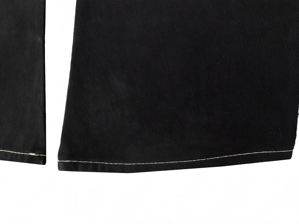Omirad Angel Wing Graffiti Wide-Leg Jeans