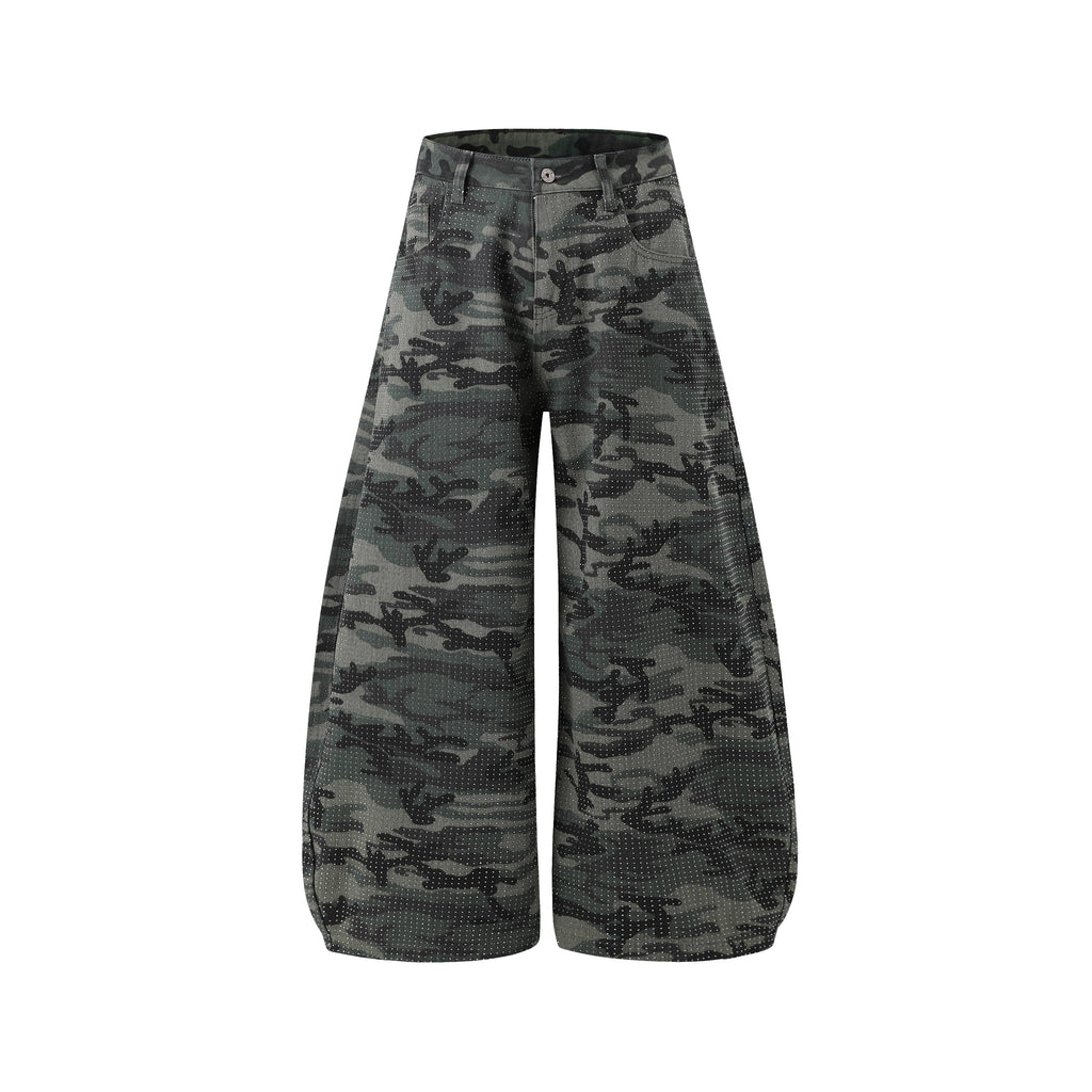 Omirad Camouflage Wide-Leg Jeans