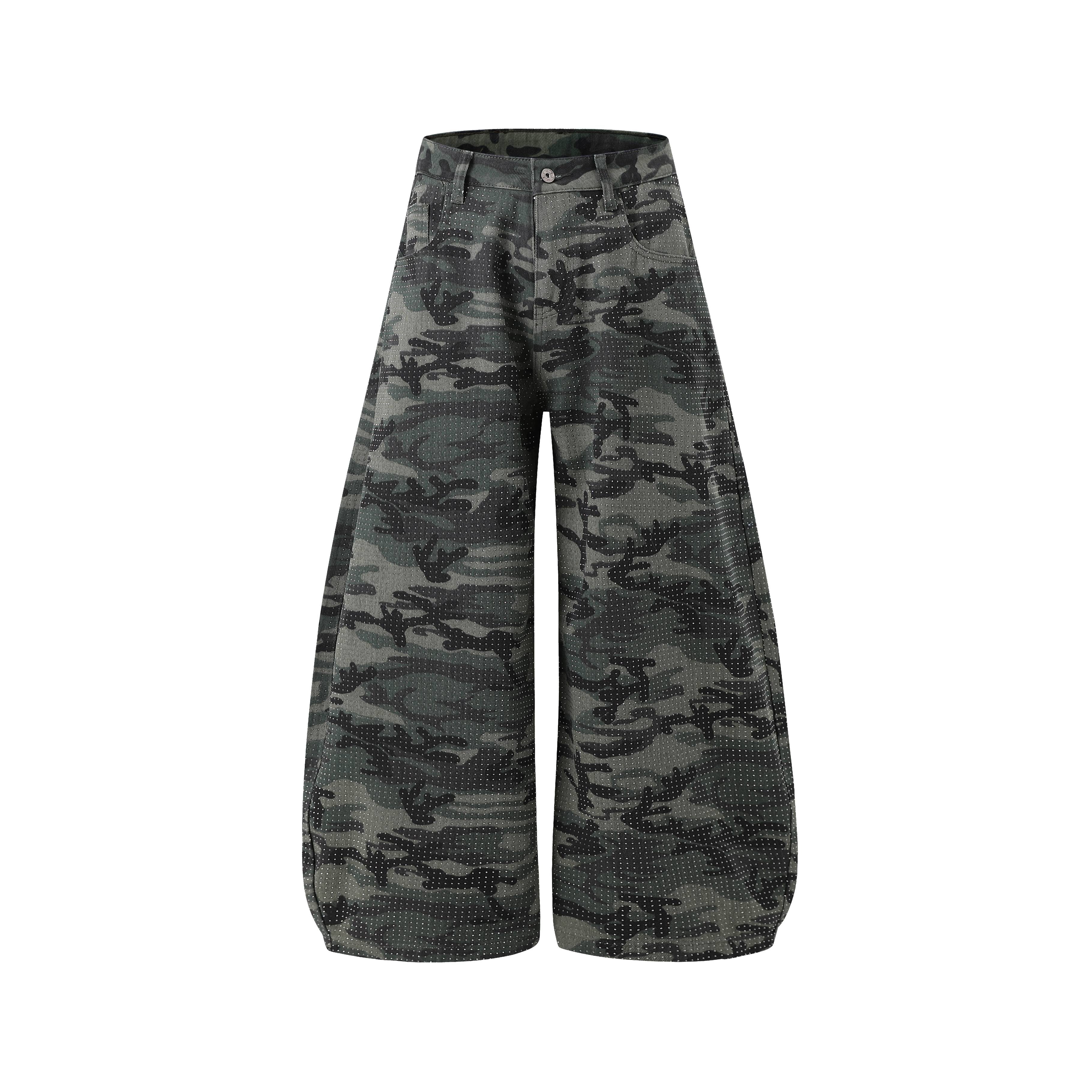 Omirad Camouflage Wide-Leg Jeans