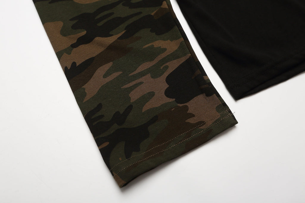 Omirad Camo Raglan Long Sleeve Tee