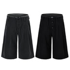Omirad Pinstripe Wide-Leg Shorts