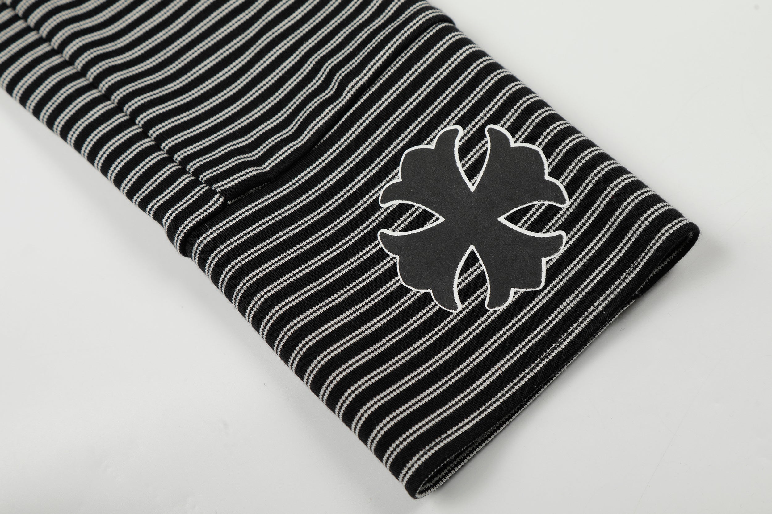 Omirad Striped Graphic Zip Hoodie