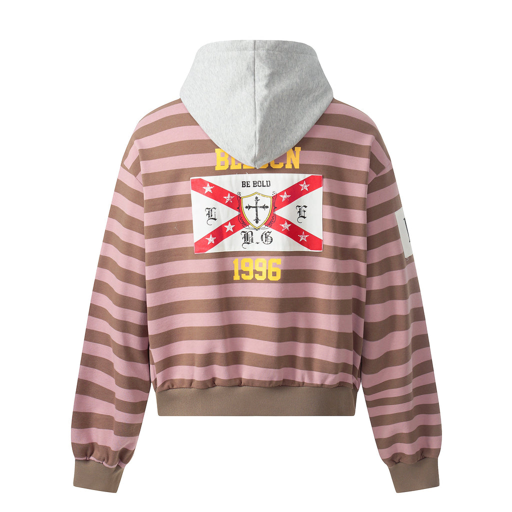 Omirad Striped Rugby Hoodie