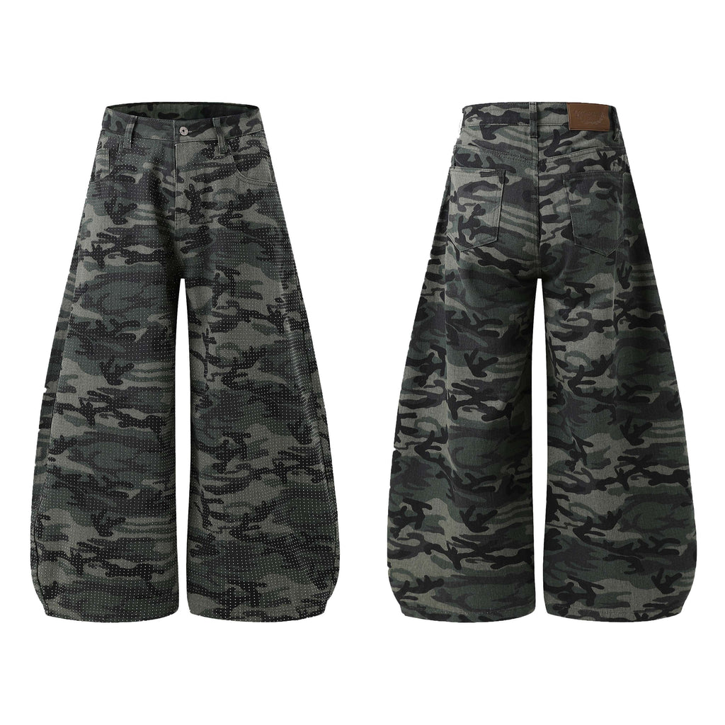 Omirad Camouflage Wide-Leg Jeans