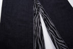 Omirad Layered Zebra Wide-Leg Jeans