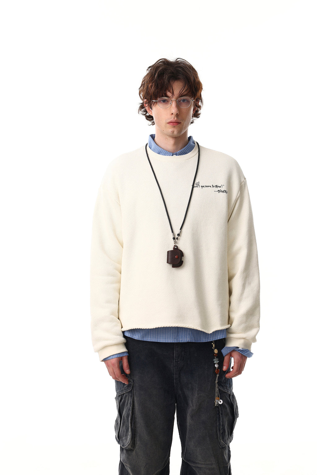 Omirad Graphic Textured Sweatshirt
