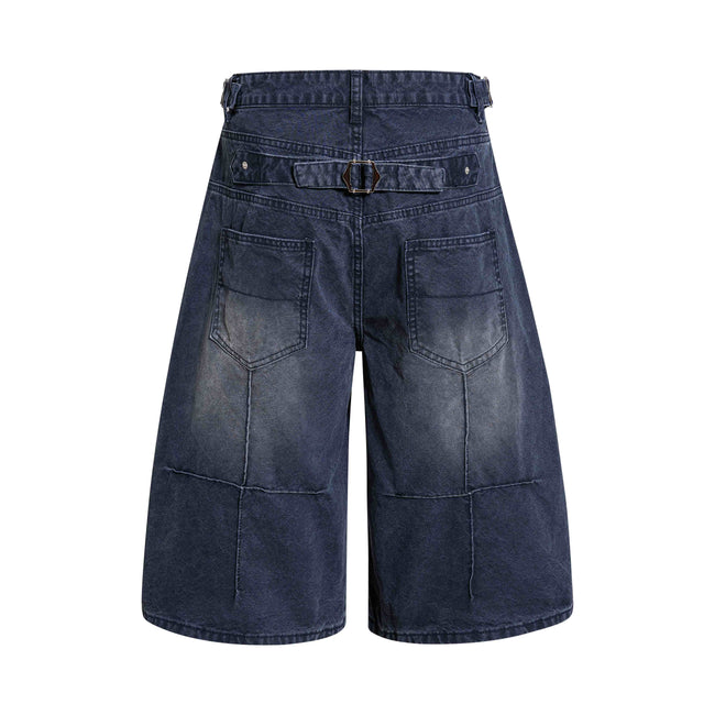 Omirad Vintage Wide-Leg Denim Shorts Main Image