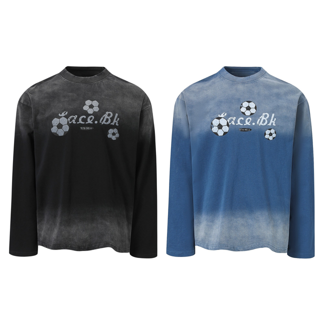 Omirad Gradient Soccer Graphic Long-Sleeve Tee Hover Image