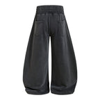Omirad Cracked Logo Wide-Leg Sweatpants