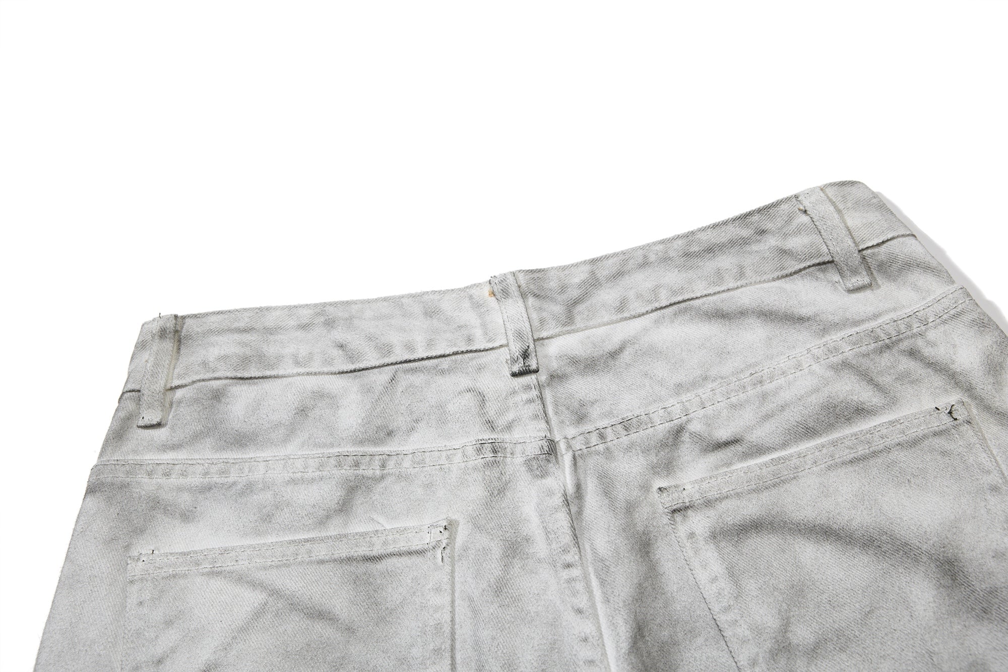 Omirad Washed Utility Flare Denim Jeans