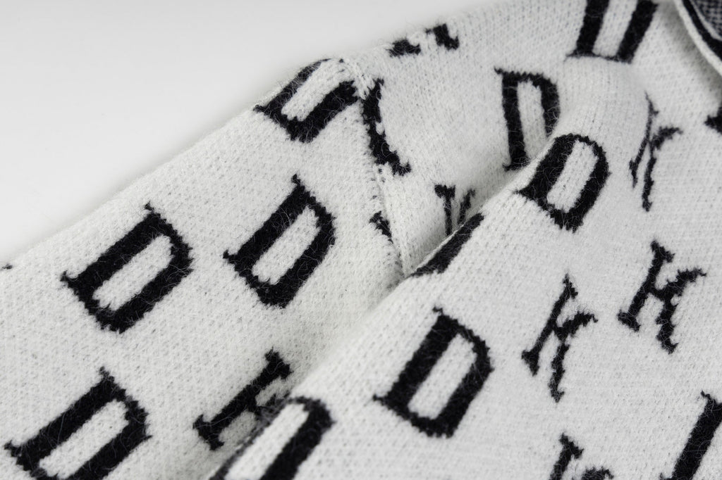 Omirad DK Allover Knit Zip Hoodie