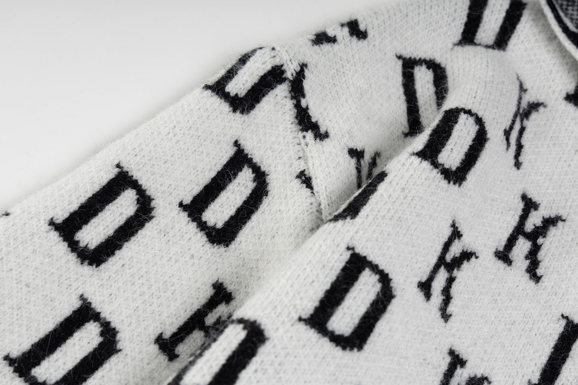 Omirad DK Allover Knit Zip Hoodie